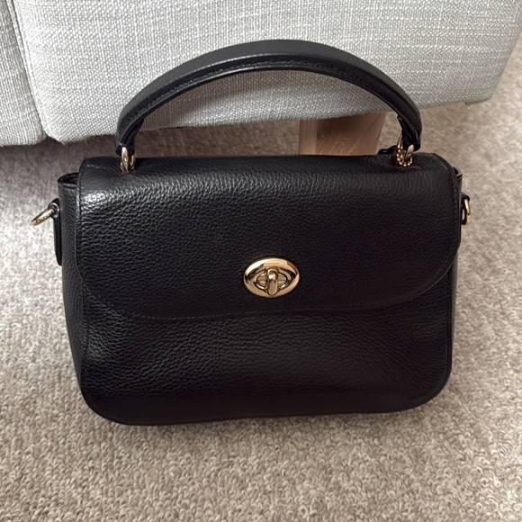 Coach black crossbody gold hardware - Picture 1 of 11